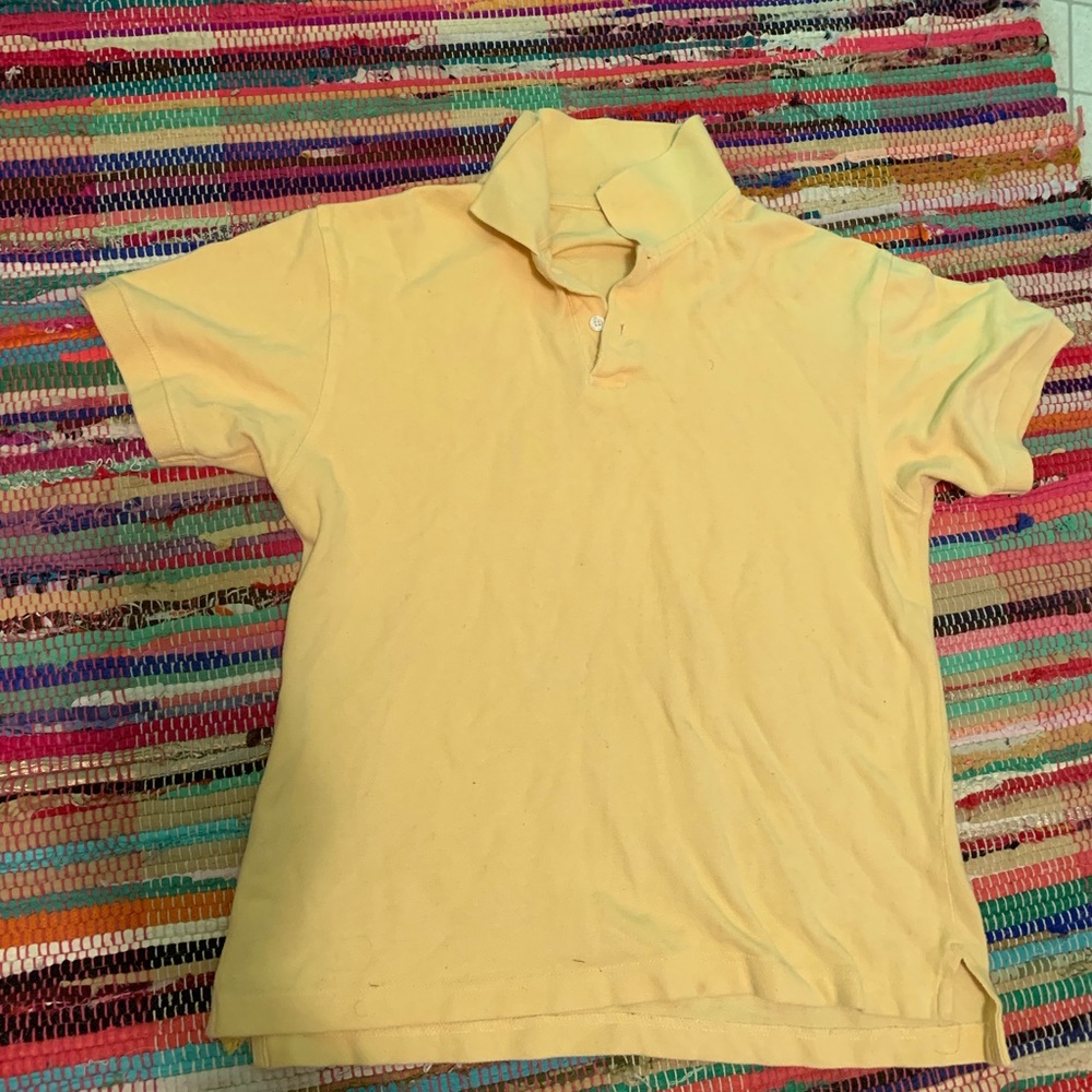 Old navy yellow collared shirt